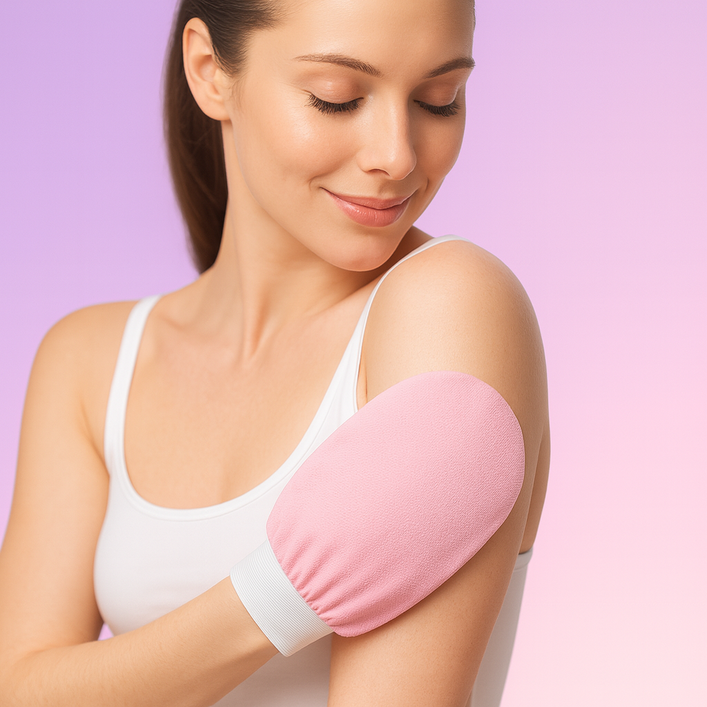 Shower Gloves – Deep Clean Body Scrubber & Dead Skin Remover for Smooth, Soft Skin ROYAZA